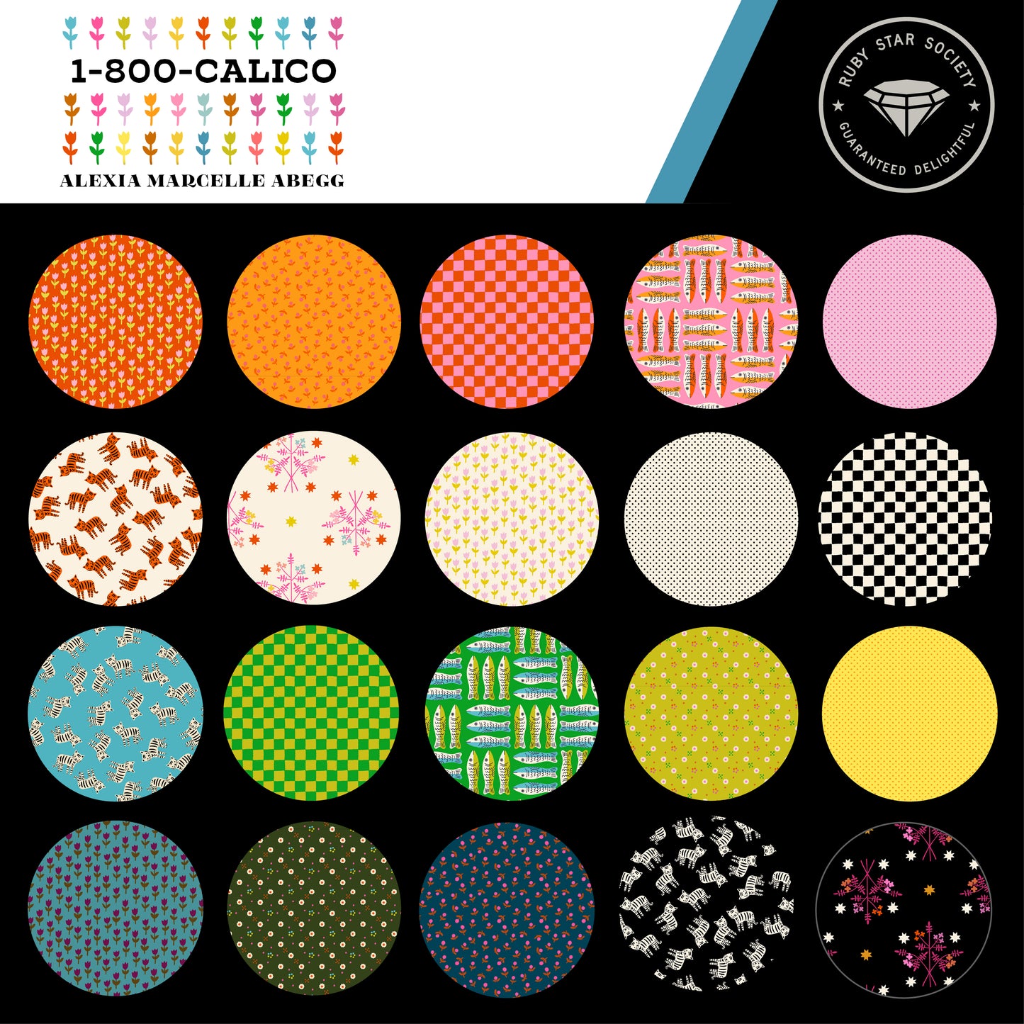 1-800-Calico Fabric Collection by Alexia Marcelle Abegg for Ruby Star Society at Lily Bella Fabrics