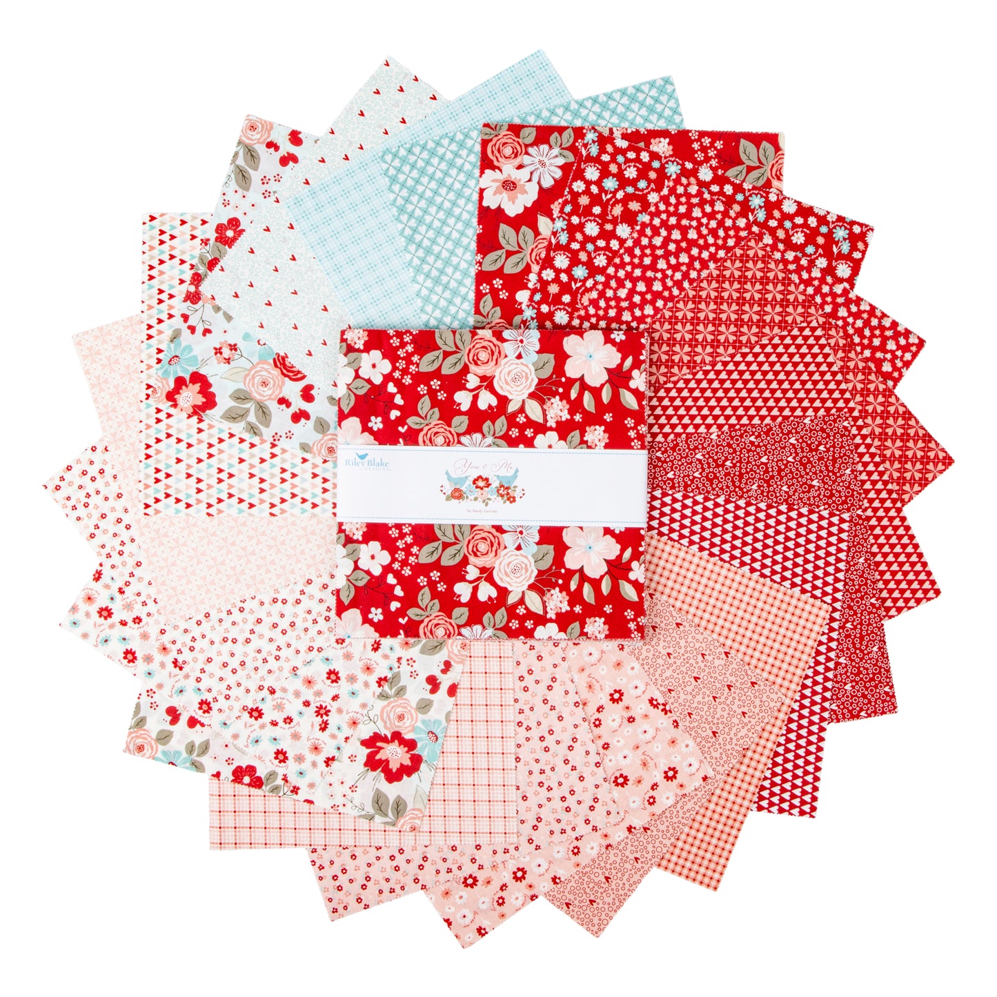 You and Me 10 Inch Stacker (42 pieces) by Sandy Gervais for Riley Blake Designs (10-15400-42)