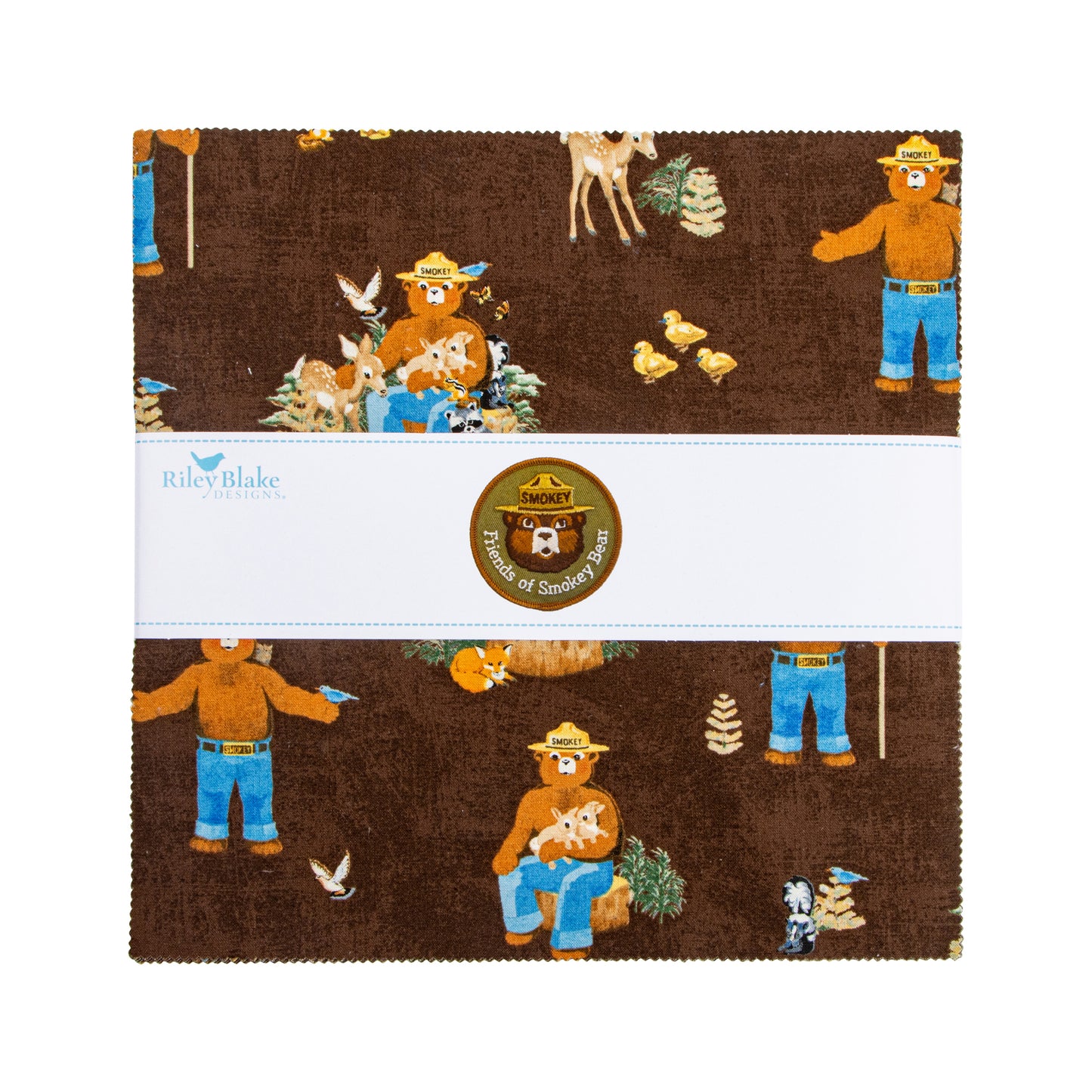 Friends of Smokey Bear 10 Inch Stacker (42 pcs) by Riley Blake Designs