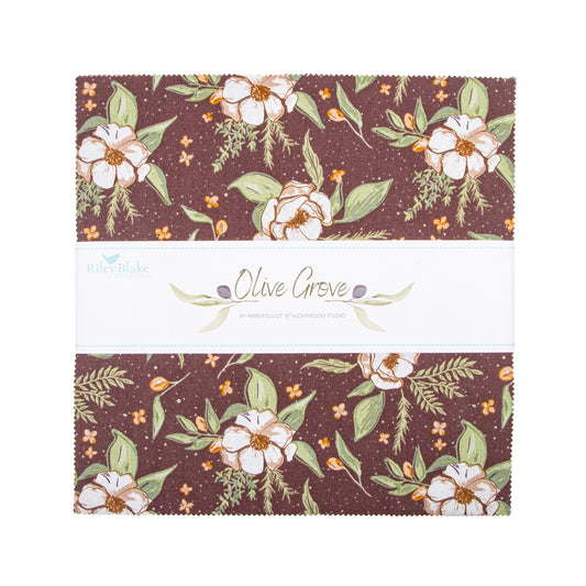 Olive Grove 10 Inch Stacker (42 pcs) by Amber Elliot for Riley Blake