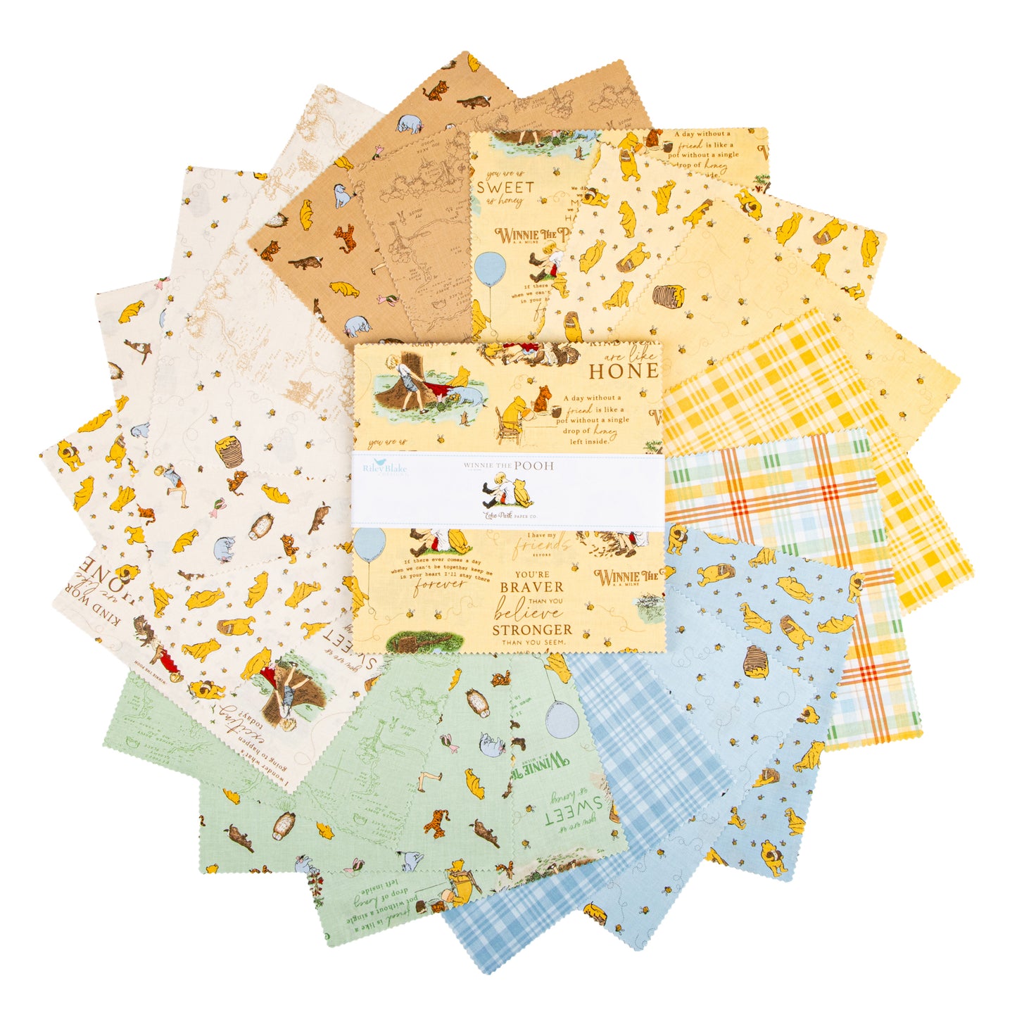 Winnie the Pooh 10 Inch Stacker (42 pcs) by Echo Park Paper Co. for Riley Blake Designs