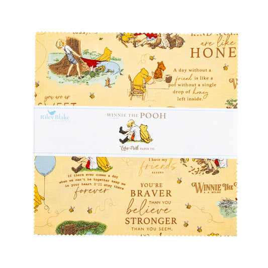 Winnie the Pooh 10 Inch Stacker (42 pcs) by Echo Park Paper Co. for Riley Blake Designs