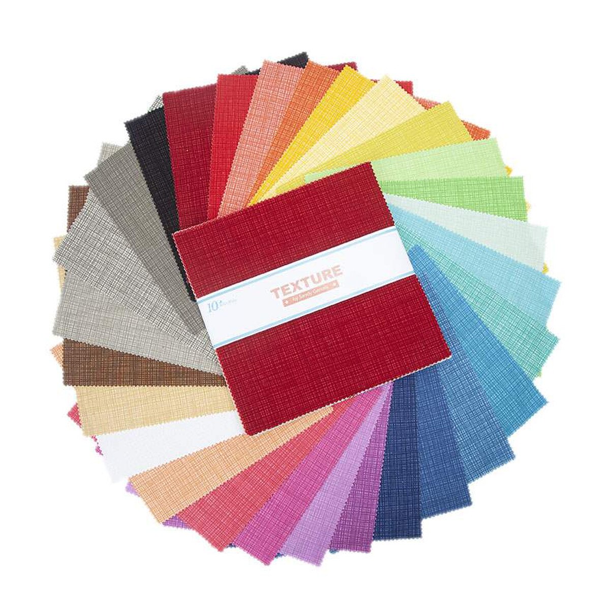 Texture 10 Inch Stacker (42 pieces) by Sandy Gervais for Riley Blake Designs (10-610-42)