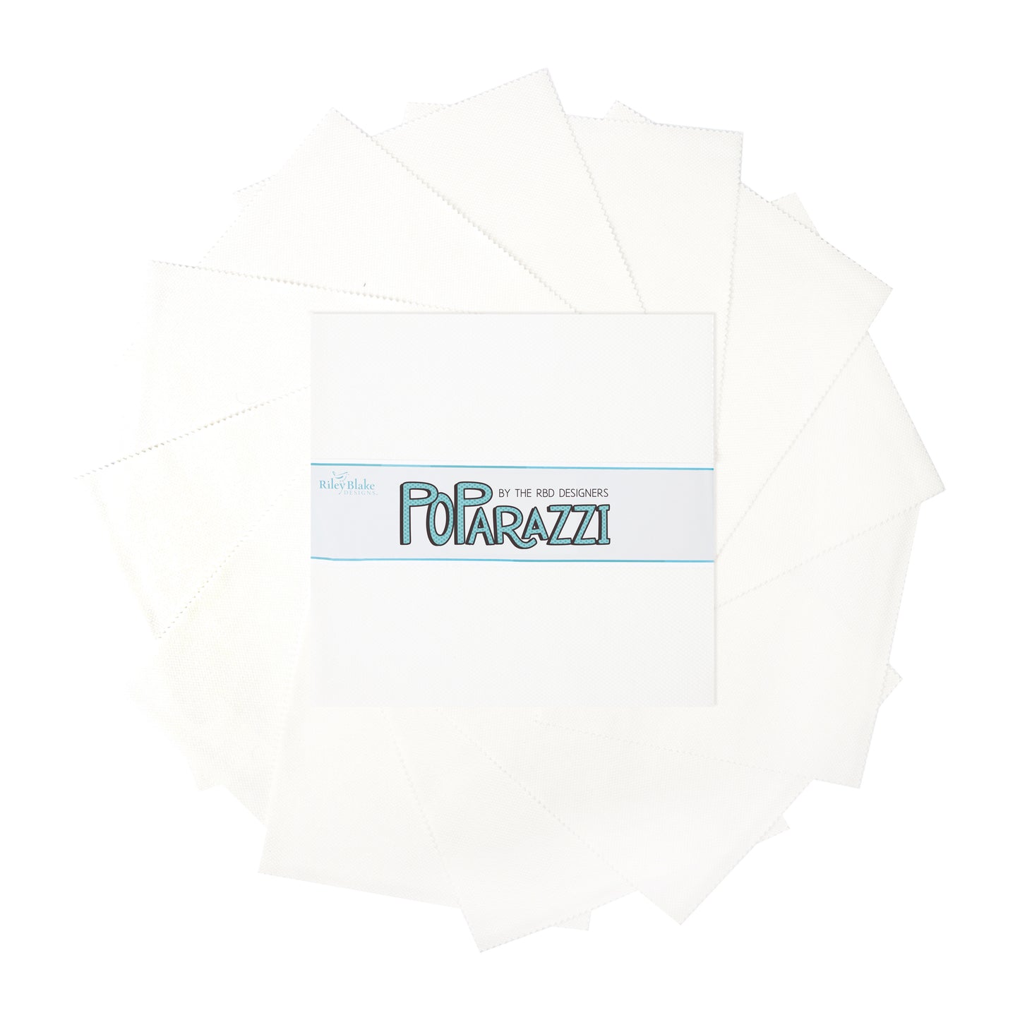 POParazzi White on White 10 Inch Stacker (42 pcs) by The RBD Designers for Riley Blake Designs