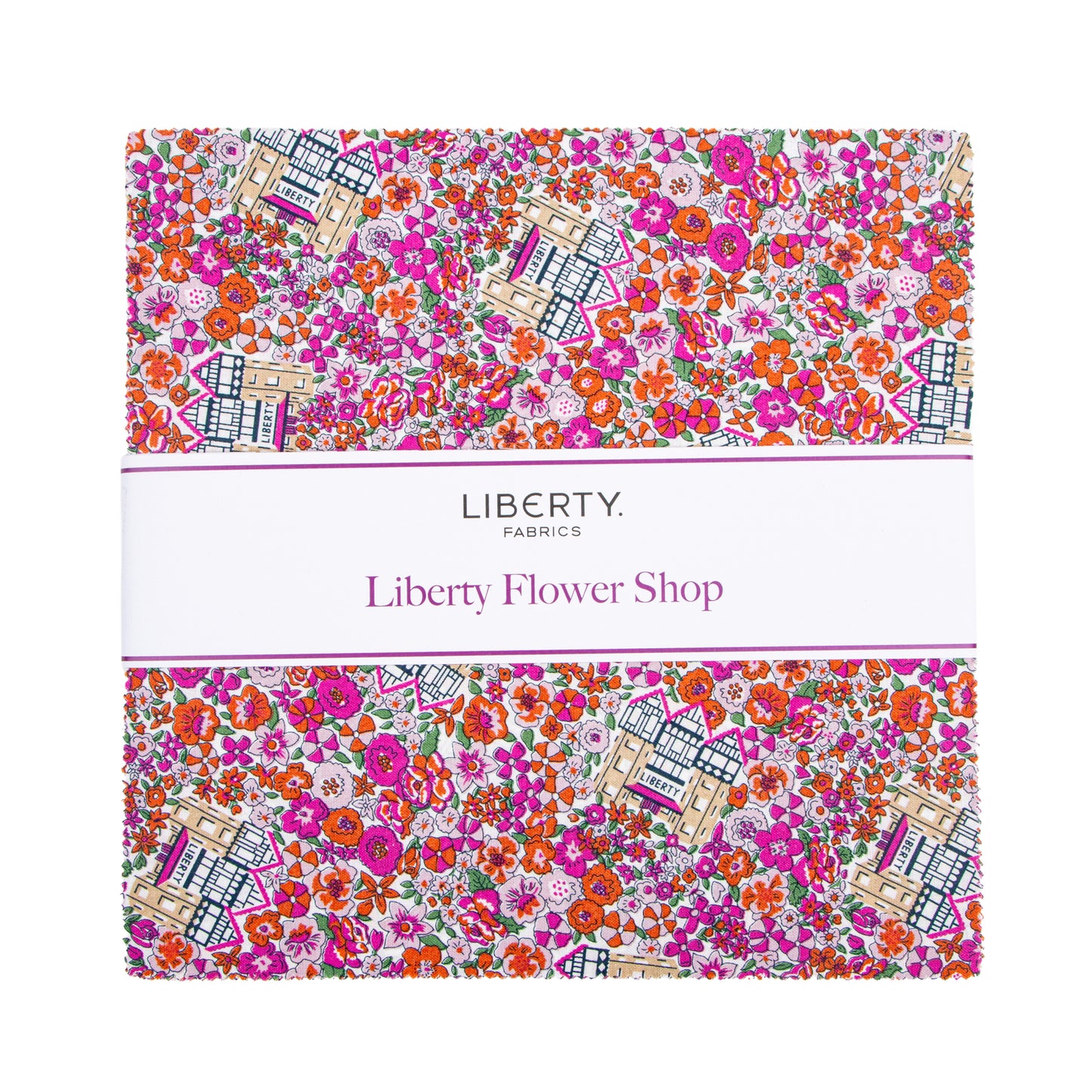 Liberty Flower Shop 10 Inch Stacker (42 pcs) by Liberty Fabrics for Riley Blake Designs