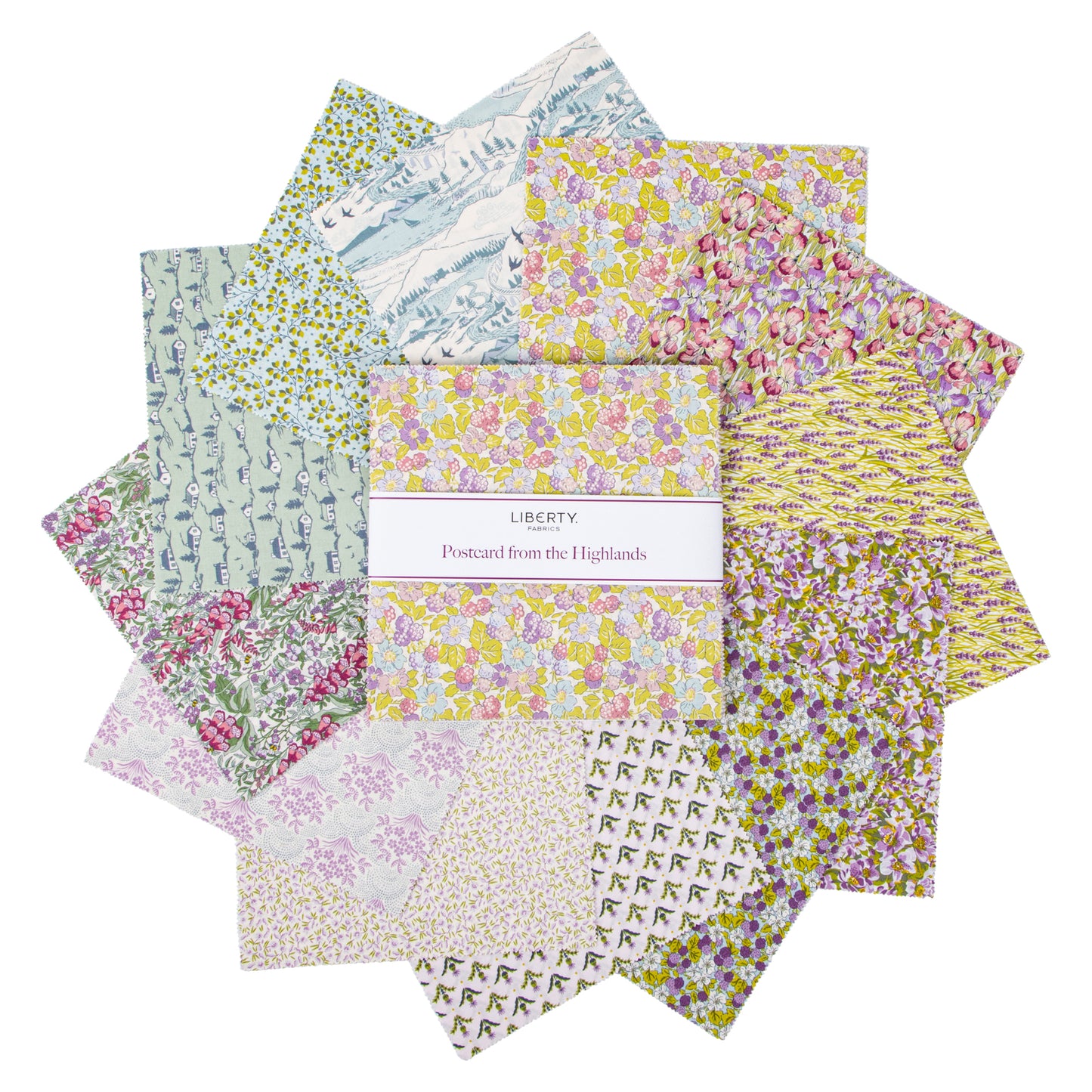Postcard from the Highlands 10 Inch Stacker (42 pieces) by Liberty Fabrics for Riley Blake Designs (10-LPOSTHIGH-42)