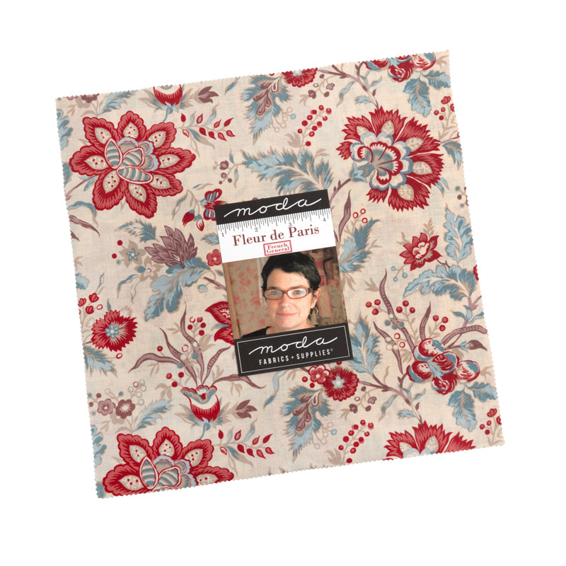 Fleur de Paris Layer Cake (42 pcs) by French General for Moda