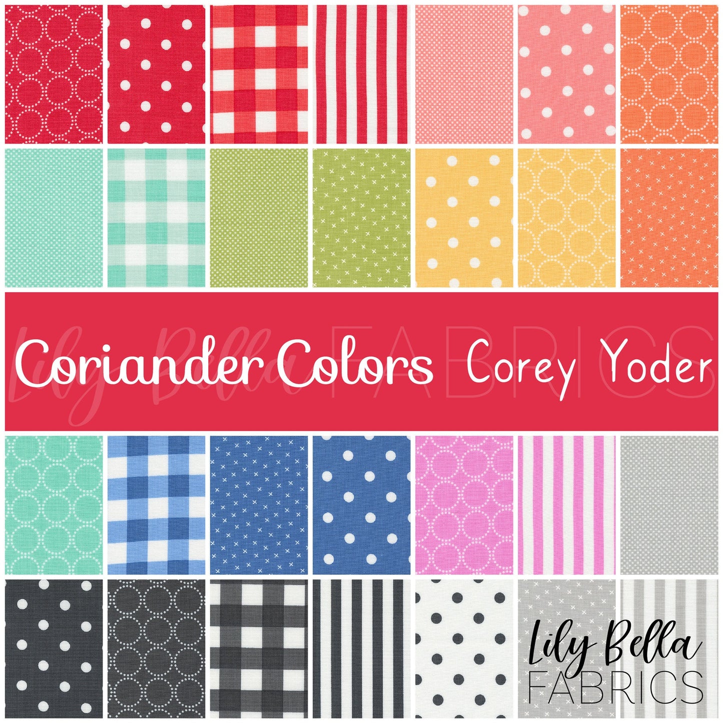 Coriander Colors Fat Quarter Bundle (28 pcs) by Corey Yoder for Moda