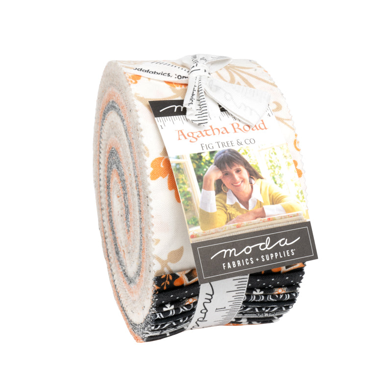 Agatha Road Jelly Roll (40 pcs) by Fig Tree and Co. for Moda