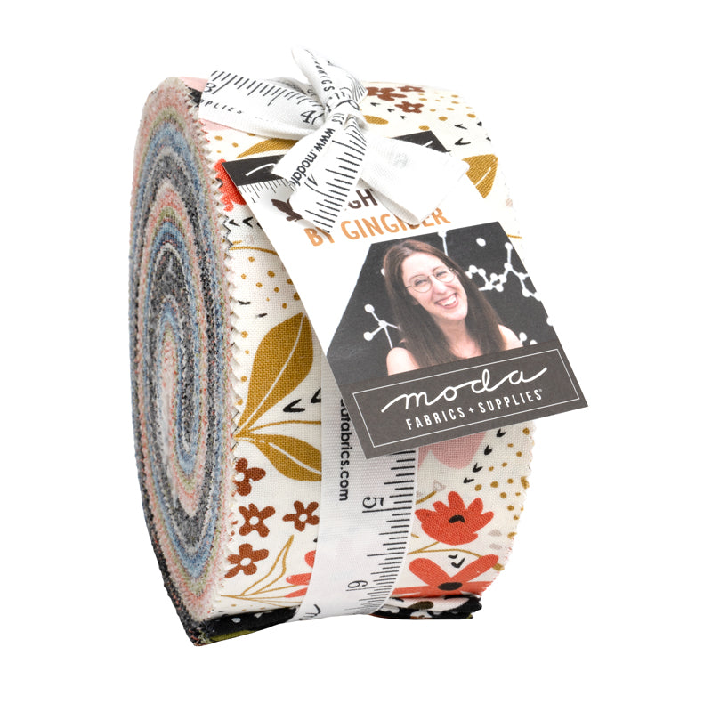 Night Owl Jelly Roll (40 pcs) by Gingiber for Moda