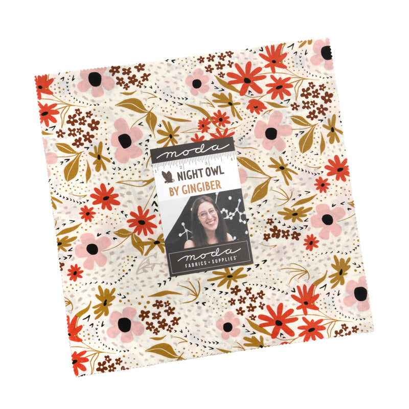 Night Owl Layer Cake (42 pcs) by Gingiber for Moda