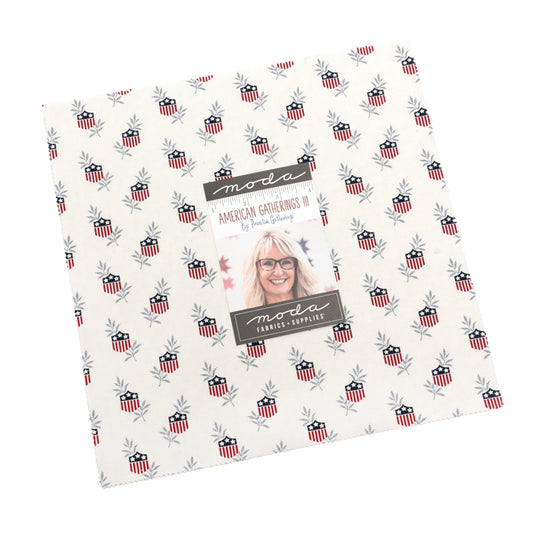 American Gatherings III Layer Cake (42 pcs) by Primitive Gatherings for Moda
