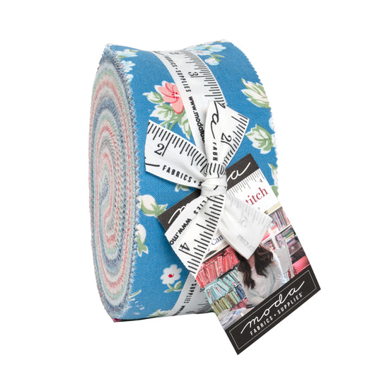 A Cat Named Stitch Jelly Roll (40 pieces) by Camille Roskelley for Moda (55340JR)