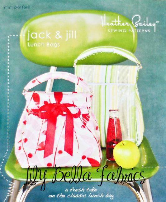 Jack & Jill Lunch Bags - Mini Sewing Pattern - Heather Bailey