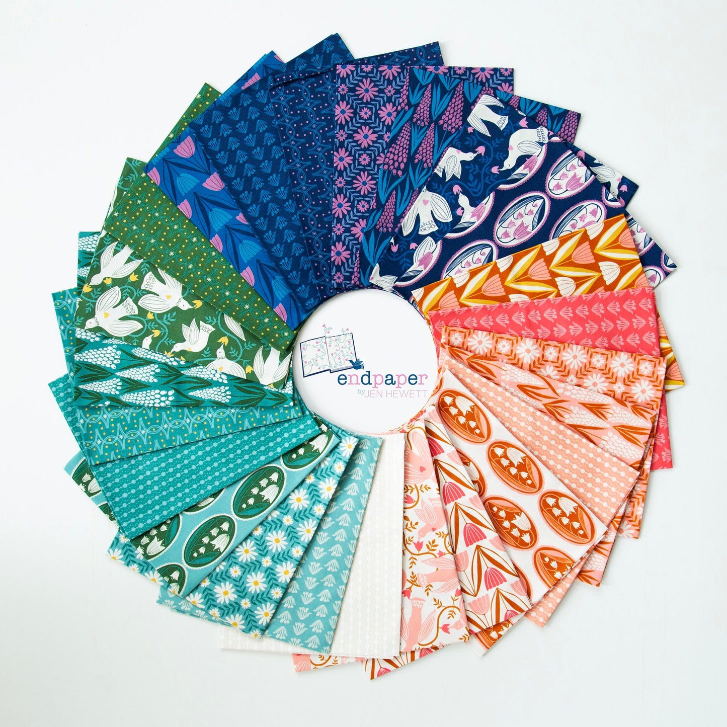 Endpaper Jelly Roll (40 pcs) by Jen Hewett for Ruby Star Society