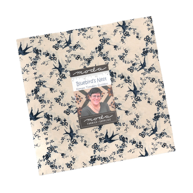 Bluebird's Nest Layer Cake (42 pieces) by Kansas Troubles Quilters for Moda (9800LC)