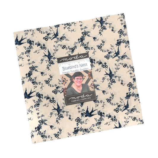Bluebird's Nest Layer Cake (42 pieces) by Kansas Troubles Quilters for Moda (9800LC)