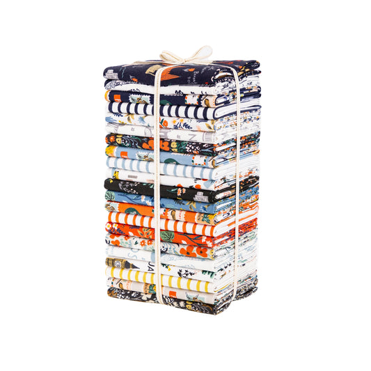 Bon Voyage Fat Quarter Bundle (21 pcs) by Rifle Paper Co. for Cotton and Steel