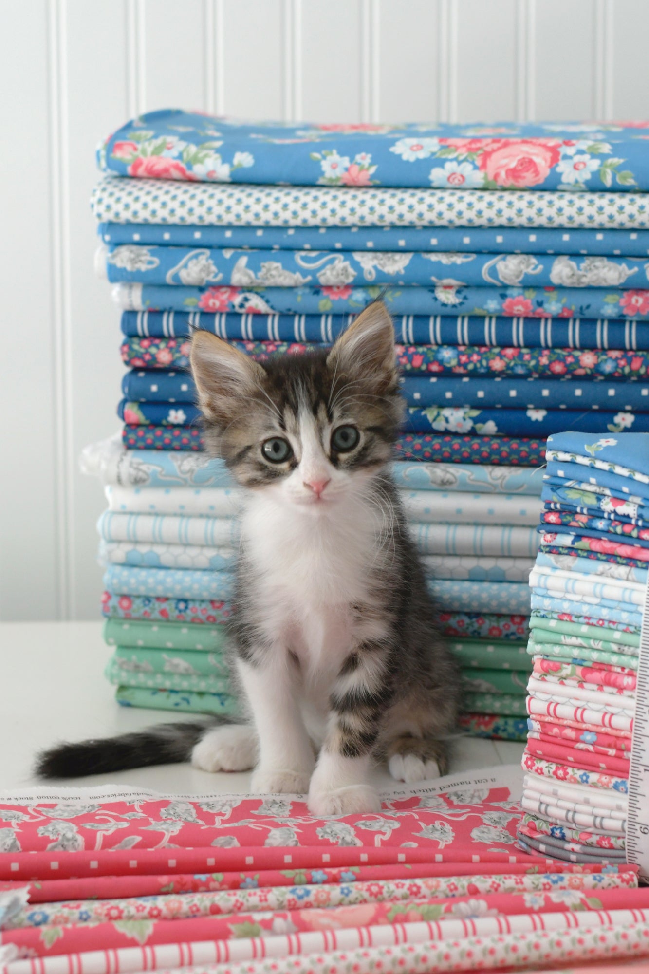 A Cat Named Stitch Fabric Collection by Camille Roskelley for Moda at Lily Bella Fabrics