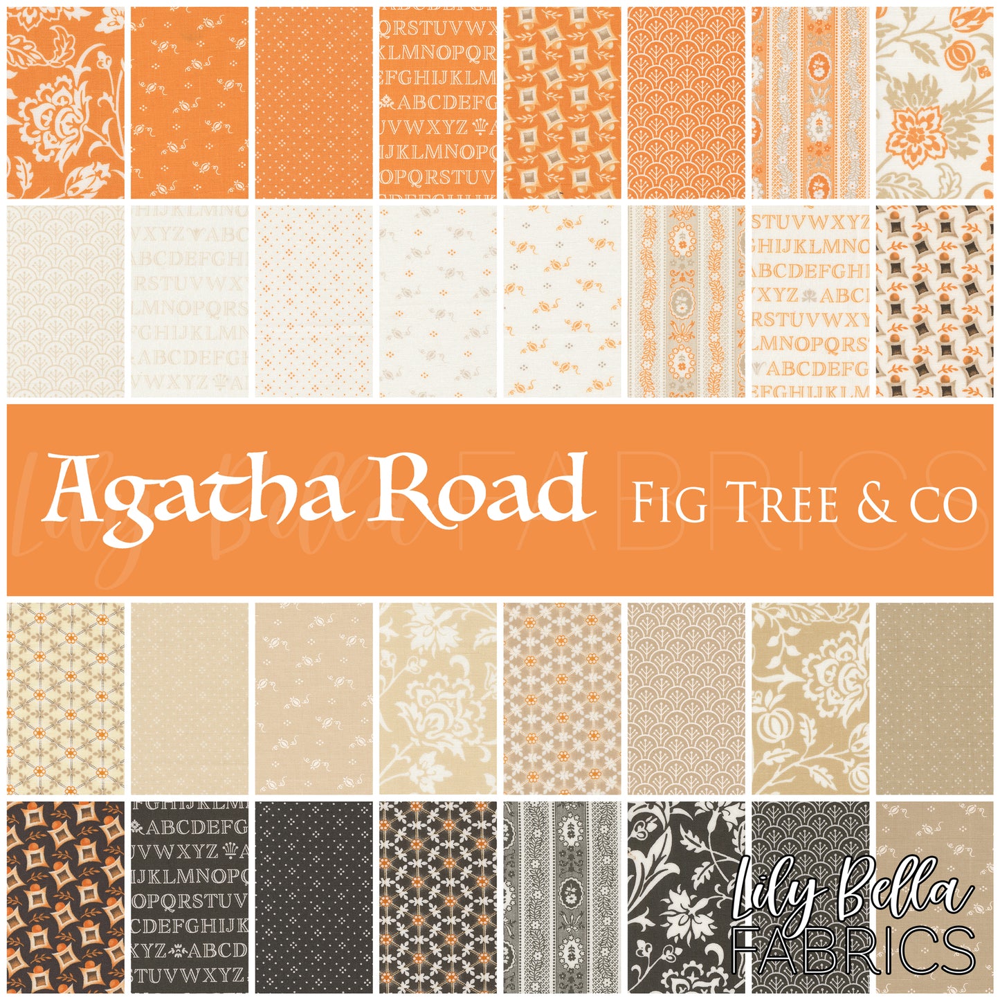 Agatha Road Layer Cake (42 pcs) by Fig Tree and Co. for Moda