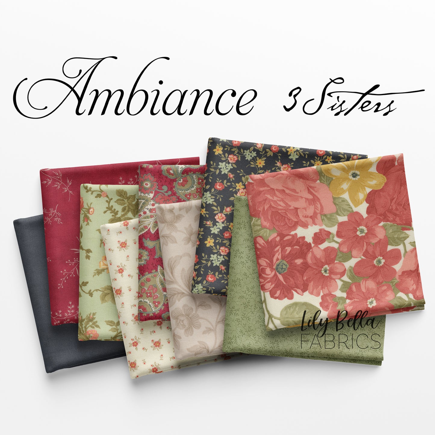 Ambiance Fat Eighth Bundle (40 pcs) by 3 Sisters for Moda