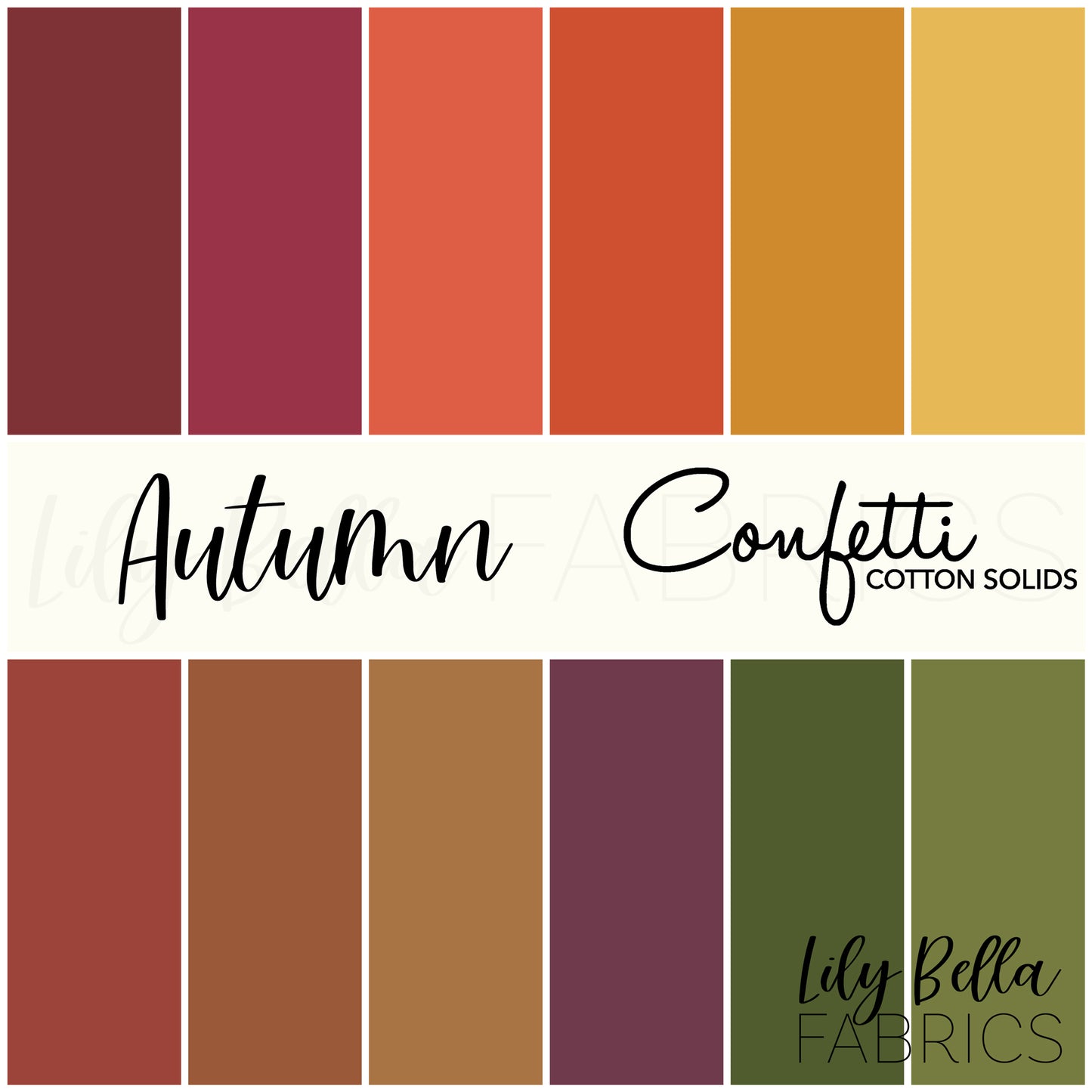 Autumn Confetti Cottons Fat Quarter Bundle (12 pieces) by The RBD Designers for Riley Blake Designs (FQ-AUT120-12)