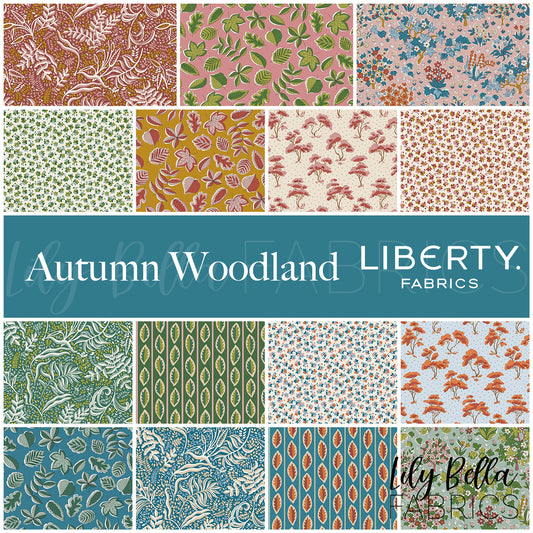 Autumn Woodland Fabric Collection by Liberty Fabrics for Riley Blake Designs at Lily Bella Fabrics