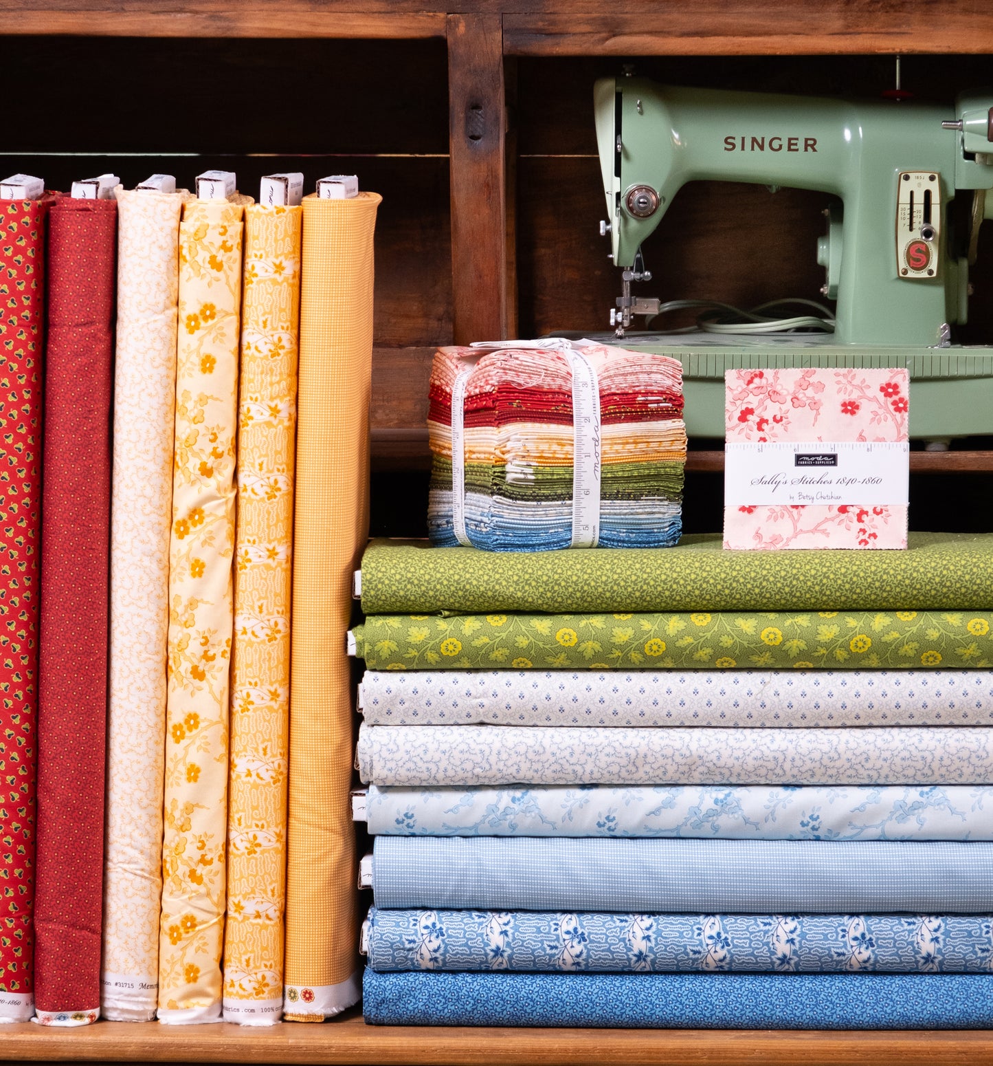 Sally's Stitches Jelly Roll (40 pcs) by Betsy Chutchian for Moda
