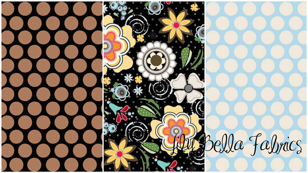 Vintage Polka Dot in Aqua - Fat Quarter - Vintage Groove by Adornit House Designer for AdornIt (LG 00053)