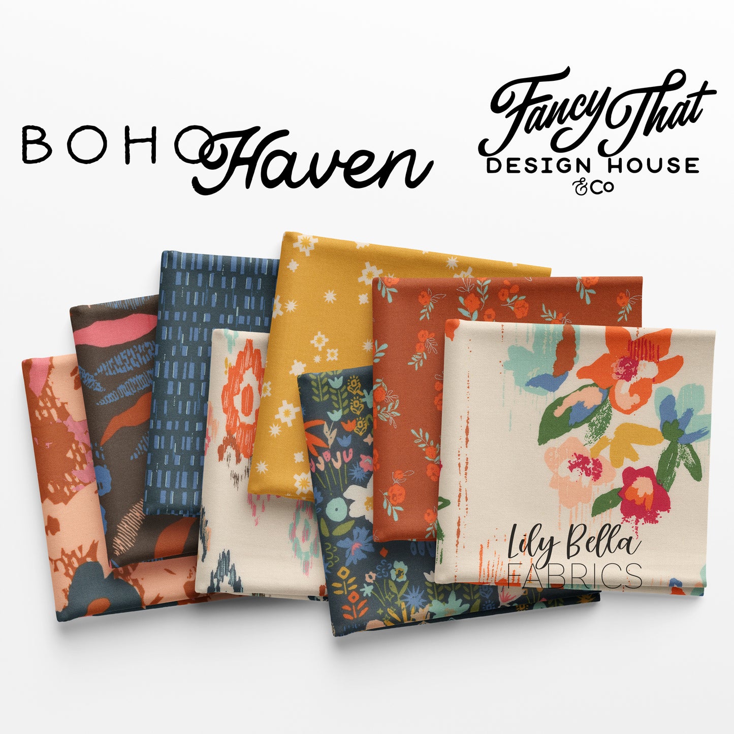Boho Haven Layer Cake (42 pcs) by Fancy That Design House and Co. for Moda