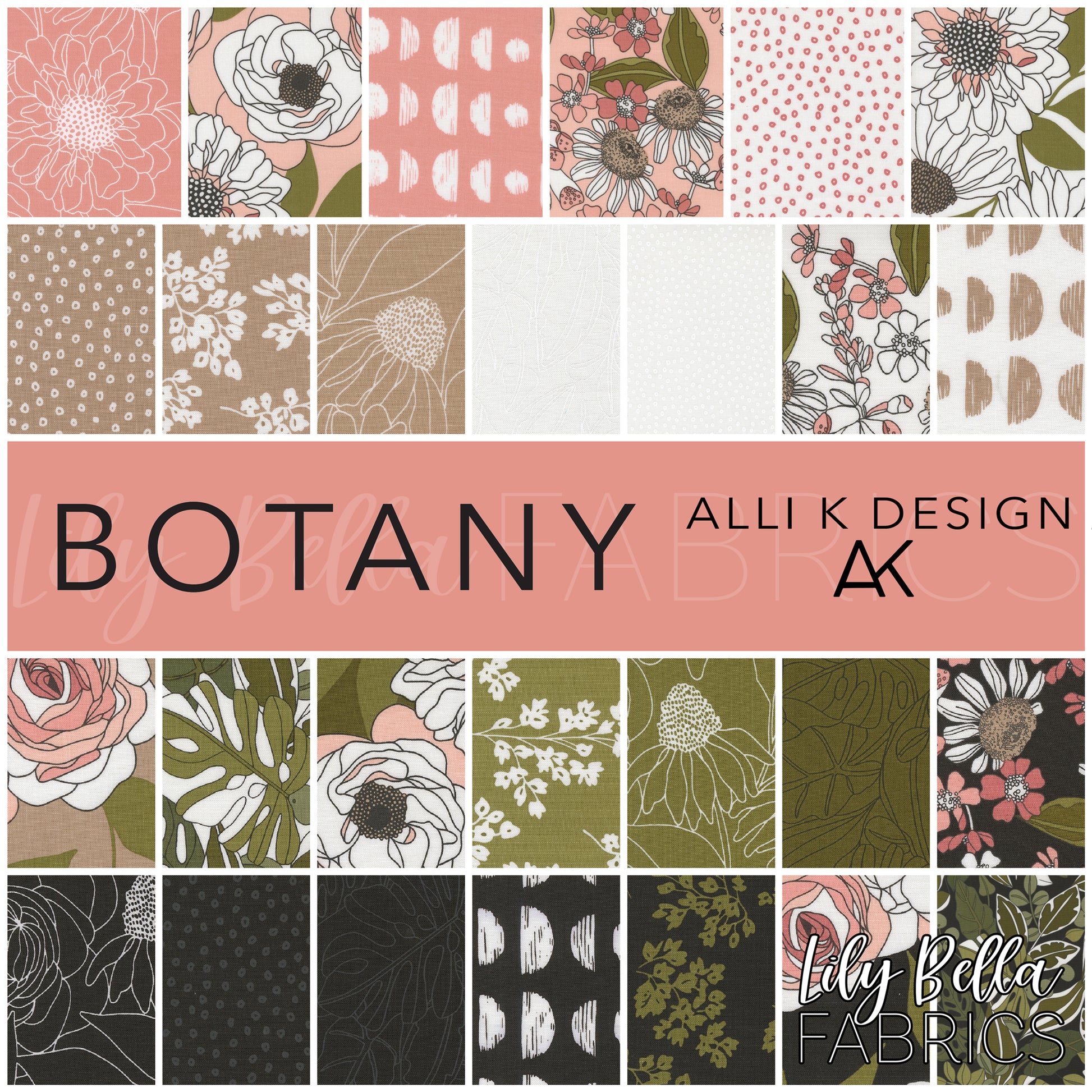 Botany Fabric Collection by Alli K Design for Moda at Lily Bella Fabrics