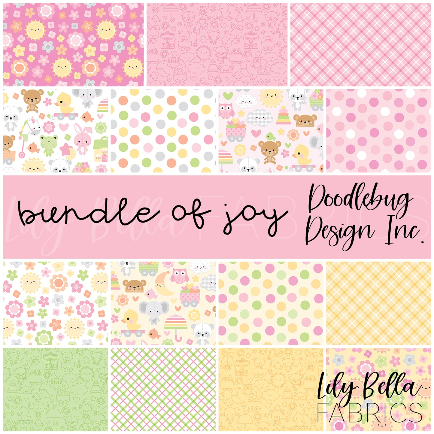 Bundle of Joy 10 Inch Stacker (42 pcs) by Doodlebug Design Inc. for Riley Blake Designs