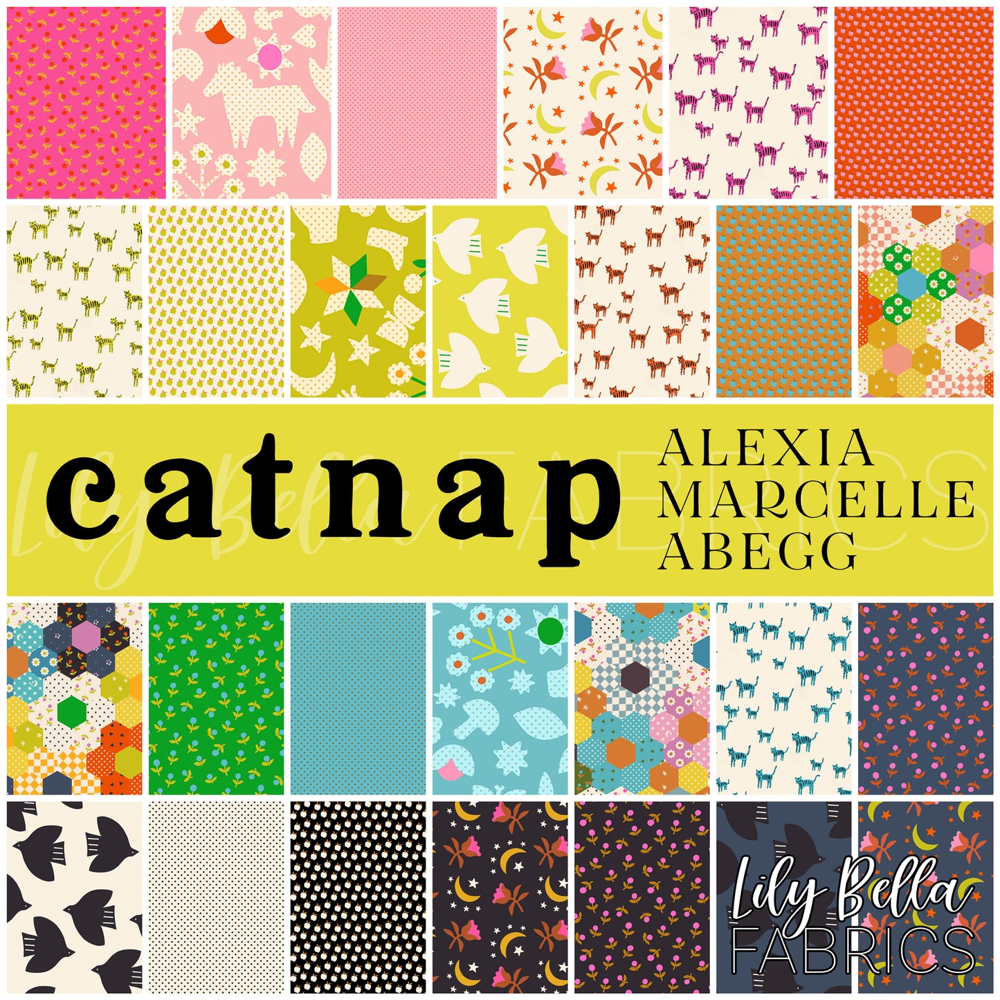 Catnap Fat Quarter Bundle (27 pcs) by Alexia Marcelle Abegg for Ruby Star Society