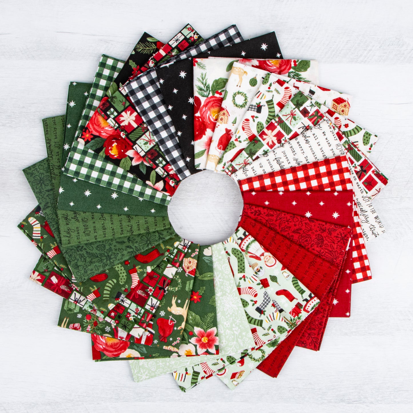 Charming Christmas Rolie Polie (40 pcs) by Kelsey Carlson for Riley Blake Designs