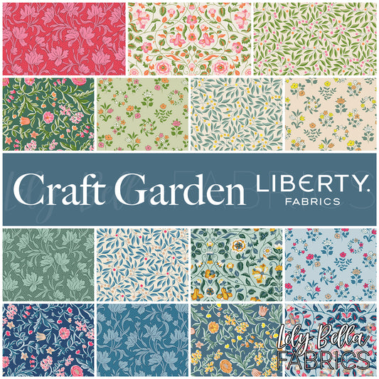 Craft Garden Fabric Collection by Liberty Fabrics for Riley Blake Designs at Lily Bella Fabrics