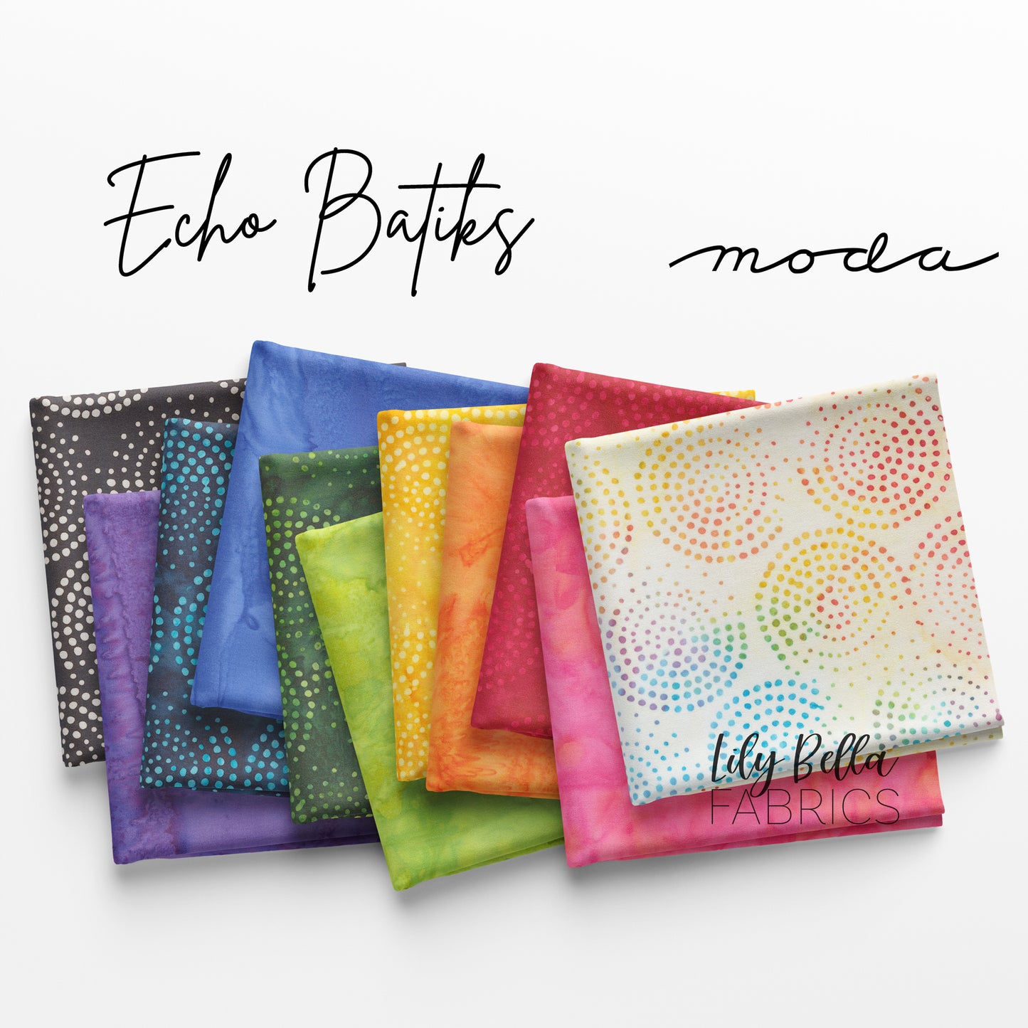 Echo Batiks Fat Quarter Bundle (25 pcs) by Moda