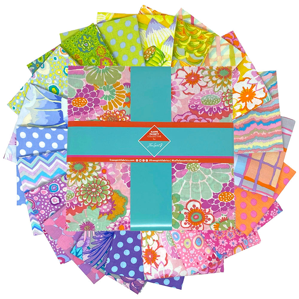 Classics Plus: Sorbet 10 Inch Charm Pack (42 pcs) by Kaffe Fassett Collective for FreeSpirit