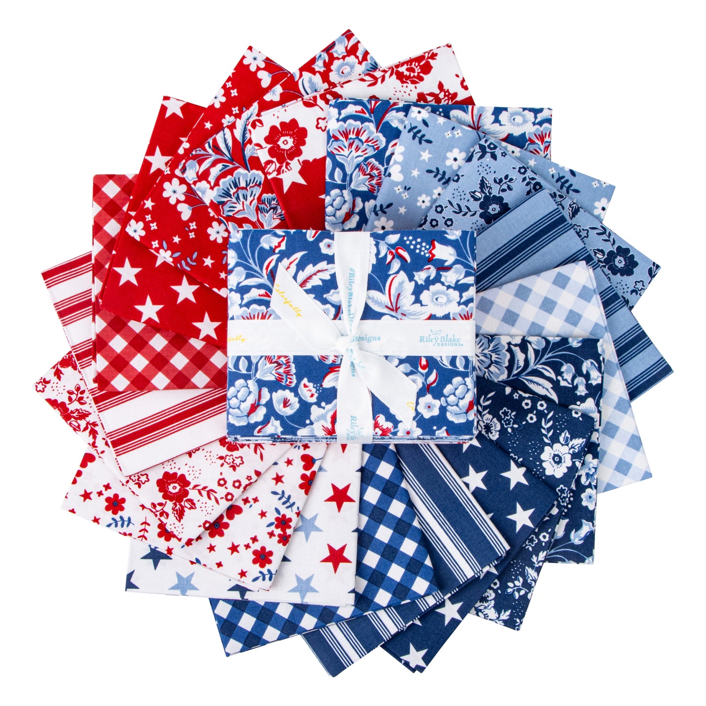 Freedom Garden Fat Quarter Bundle (19 pieces) by My Mind's Eye for Riley Blake Designs (FQ-15620-19)