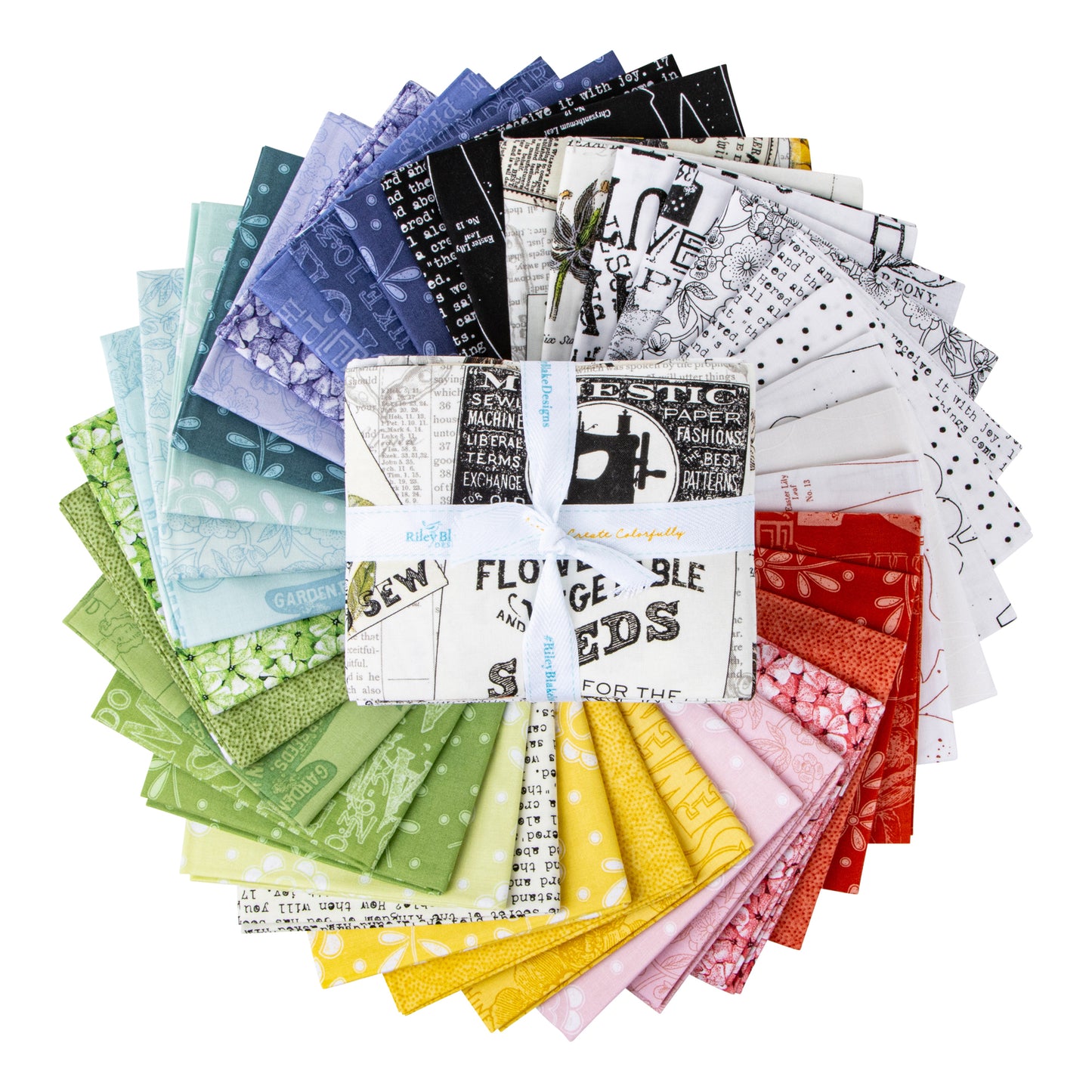 Sewing Seeds III Fat Quarter Bundle (37 pieces) by J. Wecker Frisch for Riley Blake Designs (FQ-15680-37)