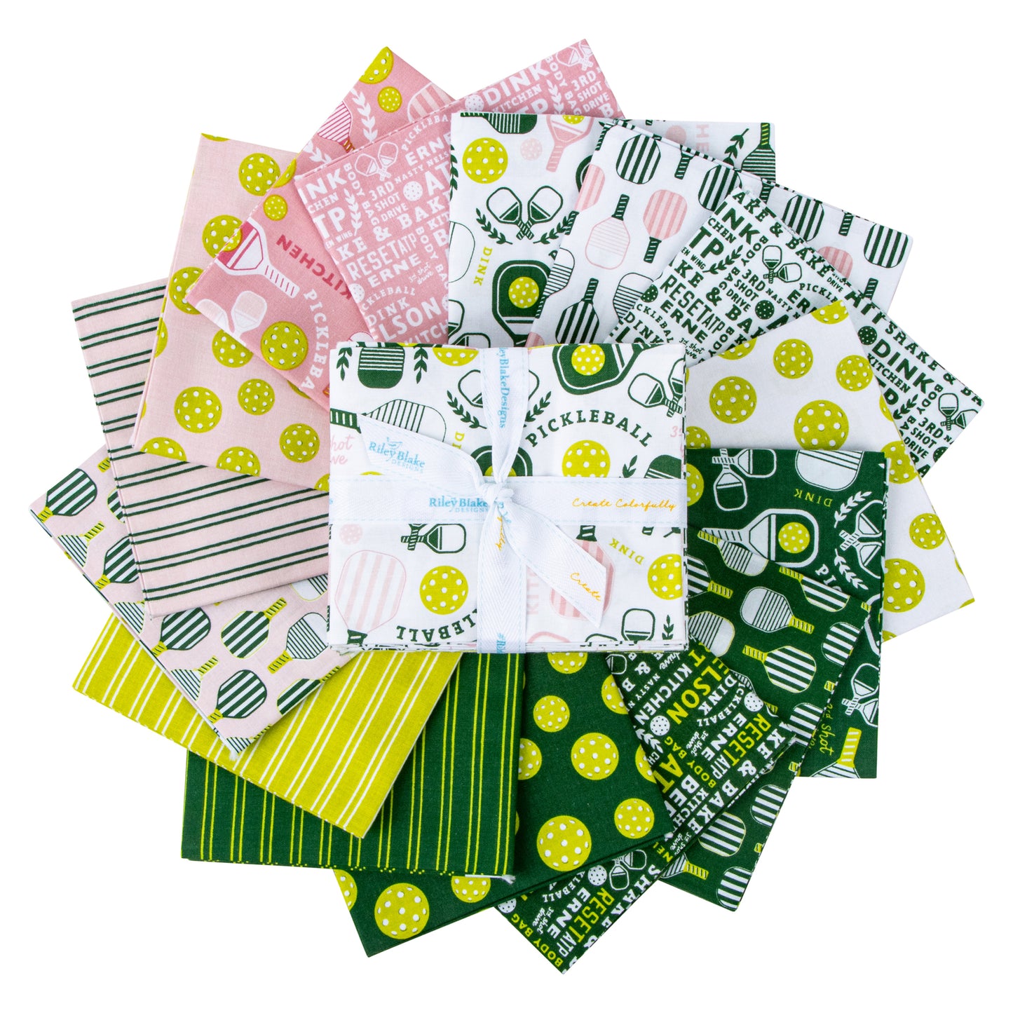 Pickleball Fat Quarter Bundle (15 pcs) by My Mind's Eye for Riley Blake