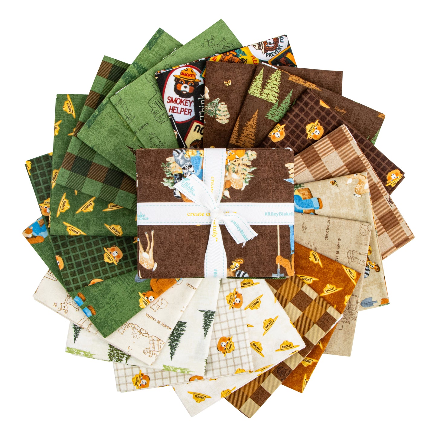 Friends of Smokey Bear Fat Quarter Bundle (19 pcs) by Riley Blake Designs