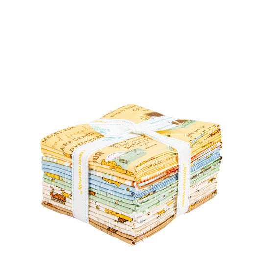 Winnie the Pooh Fat Quarter Bundle (18 pcs) by Echo Park Paper Co. for Riley Blake Designs