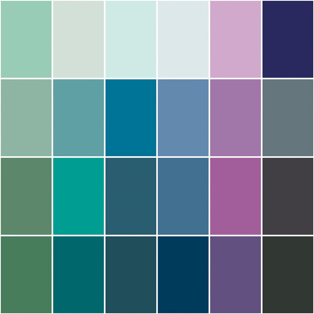 Cool Confetti Cottons Fat Quarter Bundle (24 pieces) by The RBD Designers for Riley Blake Designs (FQ-COO120-24)