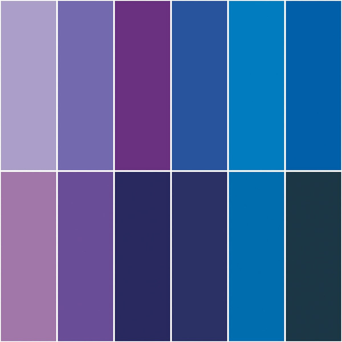 Sapphire Dusk Confetti Cottons Fat Quarter Bundle (12 pieces) by The RBD Designers for Riley Blake Designs (FQ-SAP120-12)