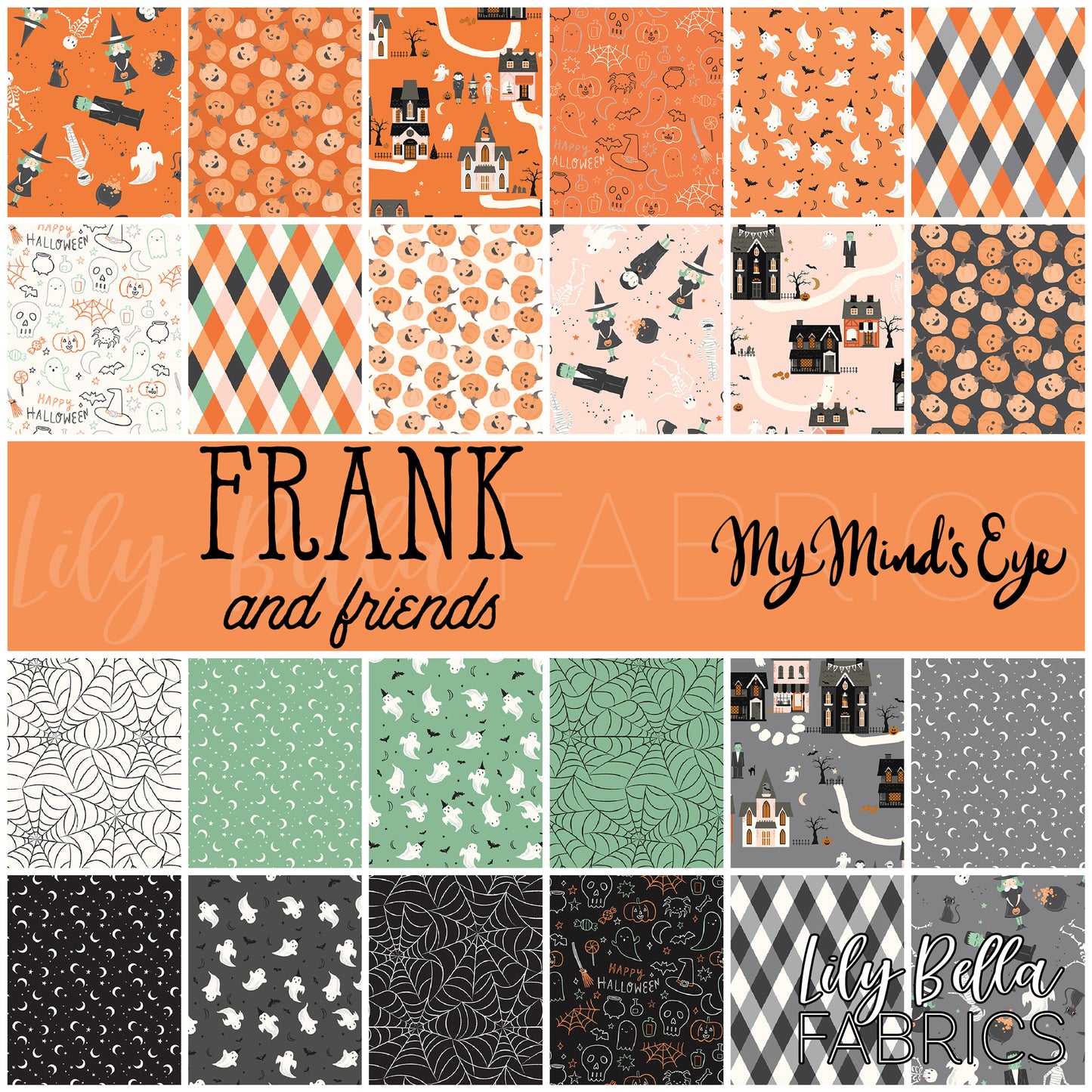 Frank and Friends Fat Quarter Bundle (24 pcs) by My Mind's Eye for Riley Blake Designs