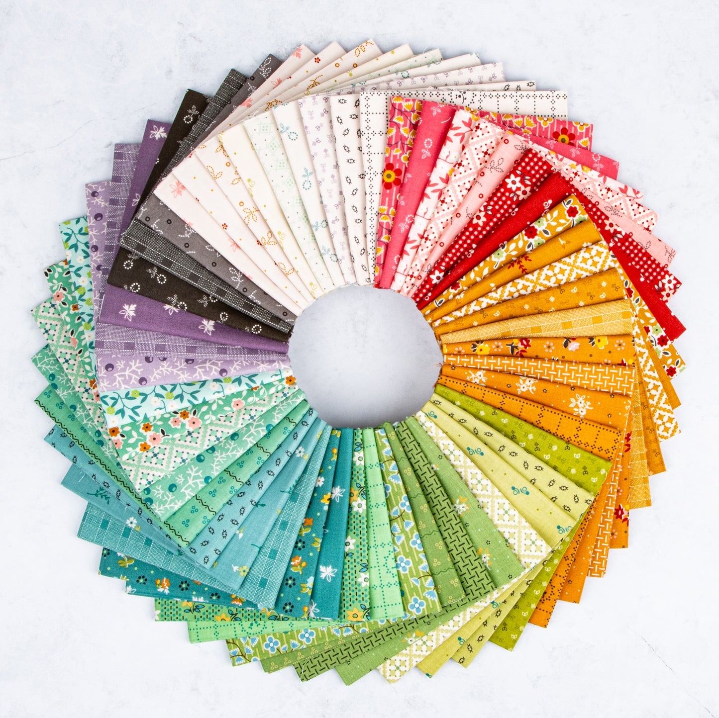 Gentler Times 10 Inch Stacker (42 pcs) by Lori Holt for Riley Blake