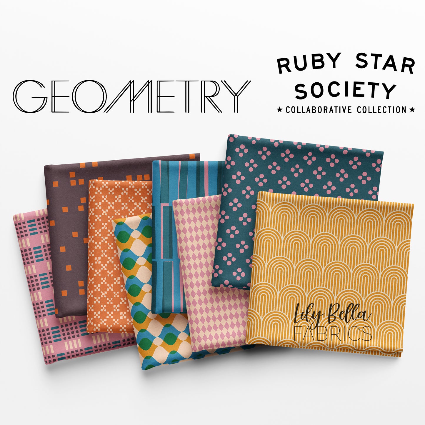 Geometry Fat Quarter Bundle (26 pcs) by Ruby Star Society Collaborative