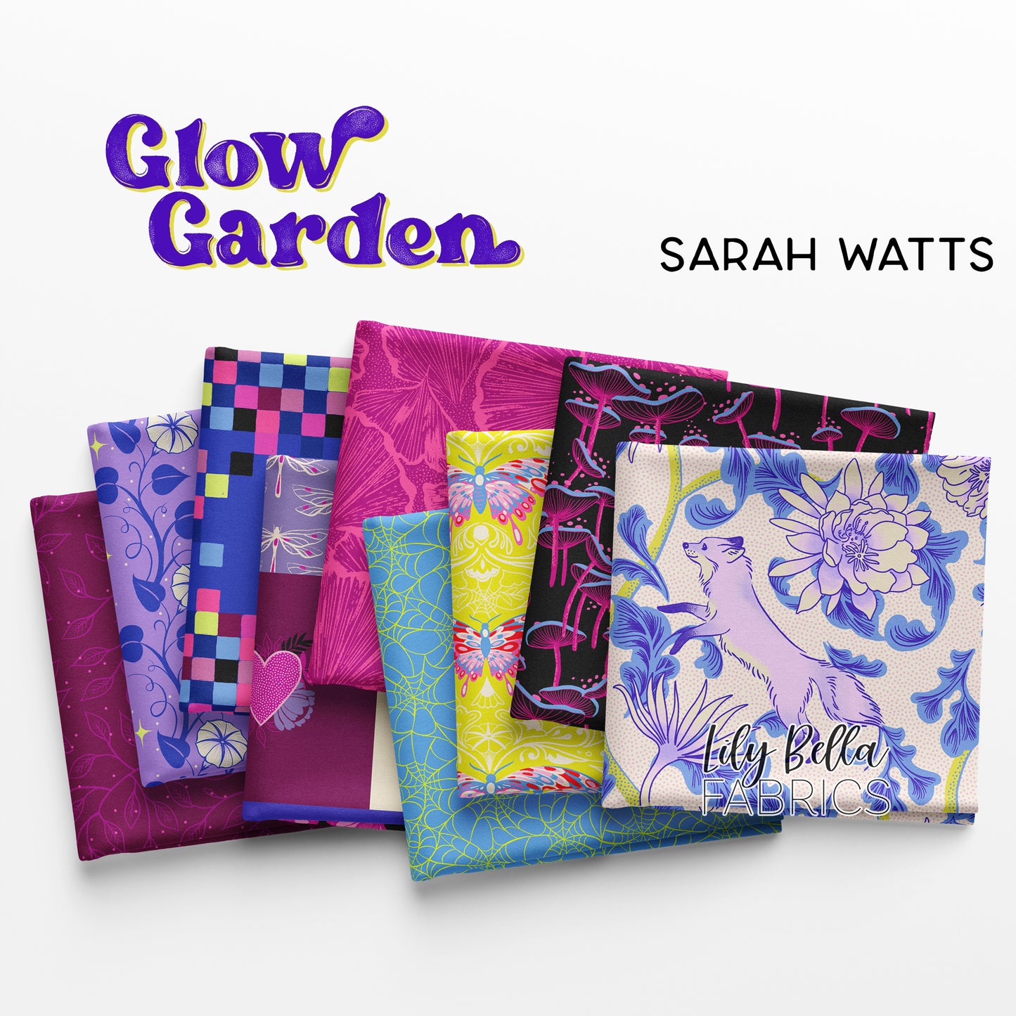 Glow Garden Fat Quarter Bundle (25 pcs) by Sarah Watts for Ruby Star Society