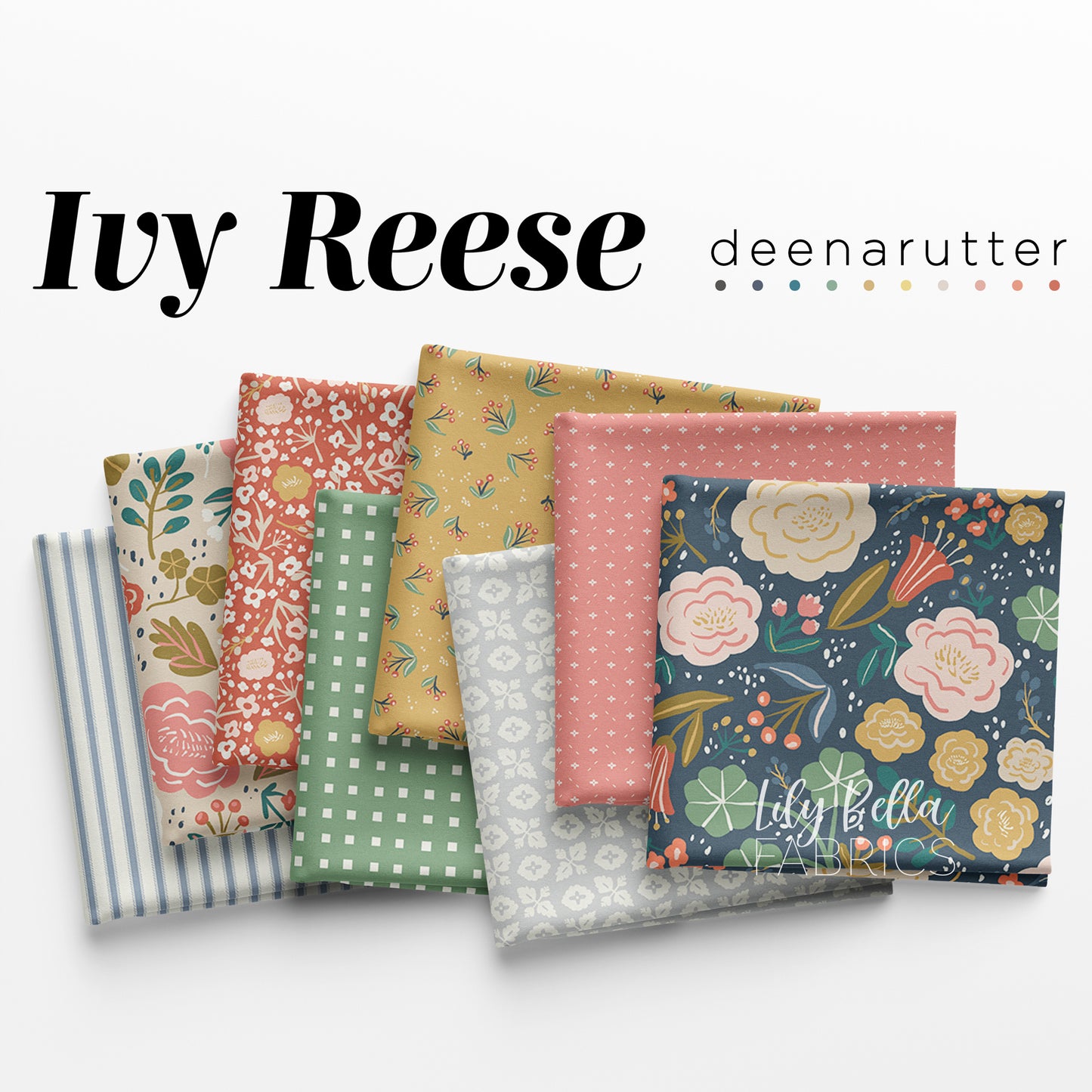 Ivy Reese Fat Quarter Bundle (21 pcs) by Deena Rutter for Riley Blake