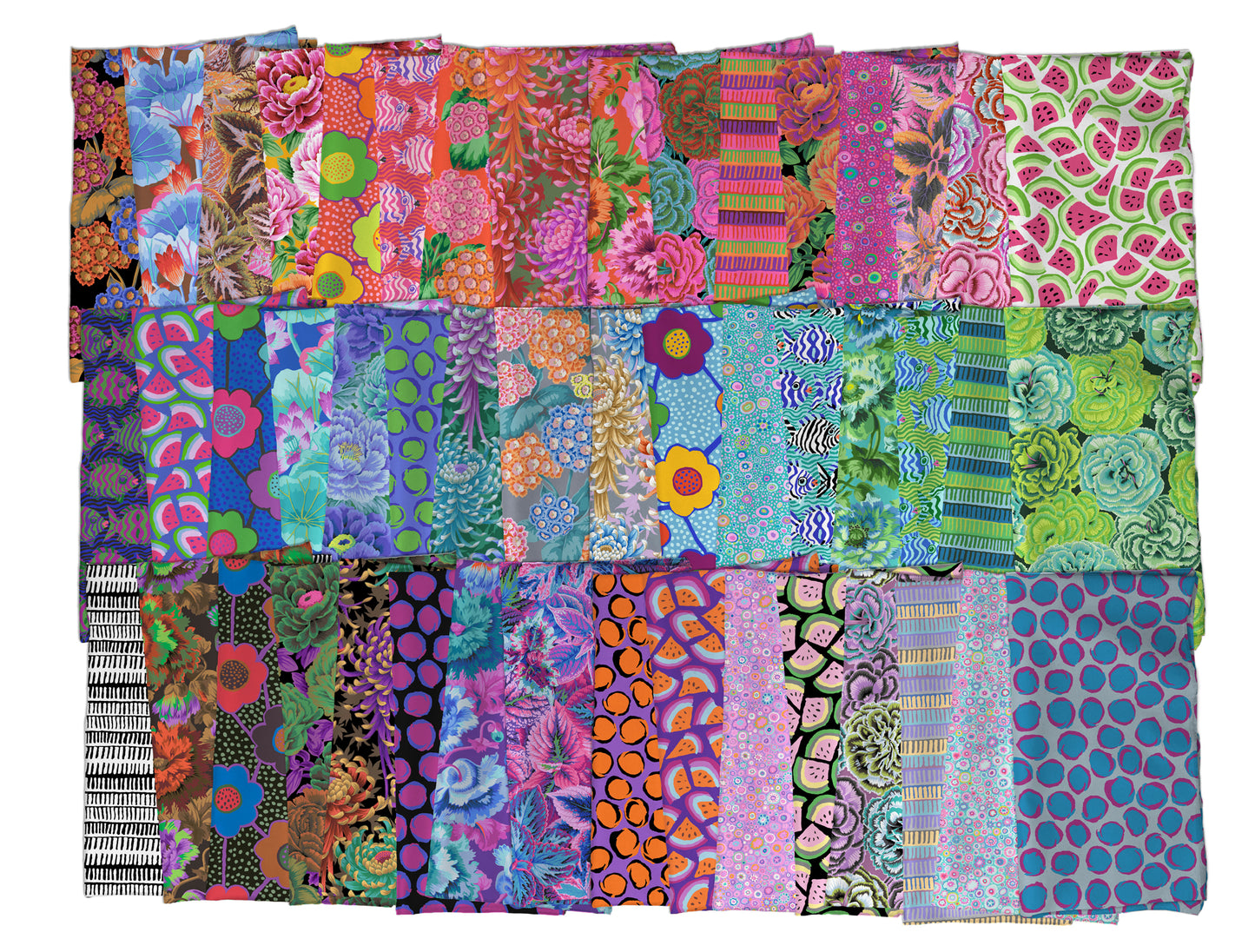 Hot - August 2025 Design Roll (40 pcs) by Kaffe Fassett Collective for FreeSpirit